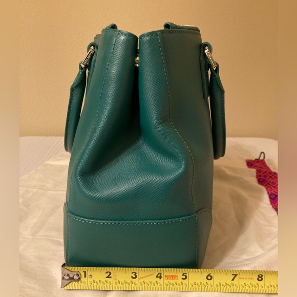 Green Tory Burch Robinson Double Zip Tote - Picture 13 of 14